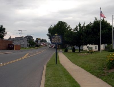 Wide view of the Williamsport Marker. Click for full size. Wide view of the Williamsport Marker image. Click for full size.