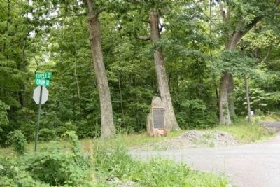 John Hanson "Hance" Steelman Marker, at the intersection of Topper and Crum roads image. Click for full size.