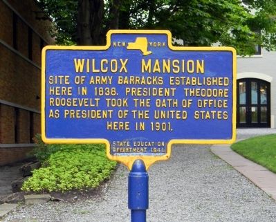 Wilcox Mansion Marker. Click for full size. Wilcox Mansion Marker image. Click for full size.