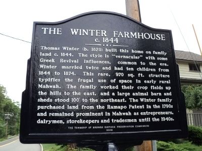 The Winter Farmhouse Marker image. Click for full size.