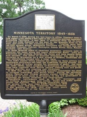 Minnesota Territory 1849 – 1858 Marker image. Click for full size.