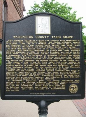Washington County Takes Shape Marker image. Click for full size.