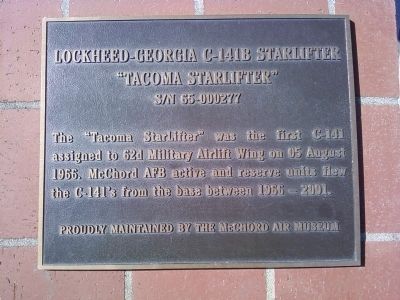 Lockheed-Georgia C-141B Starlifter Marker image. Click for full size.