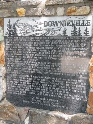 Downieville Marker image. Click for full size.