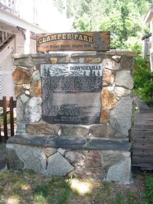 Downieville Marker at Clamper Park image. Click for full size.