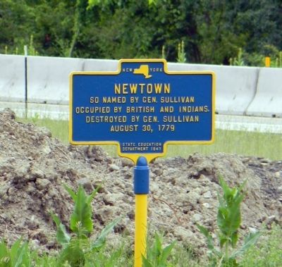Newtown Marker image. Click for full size.