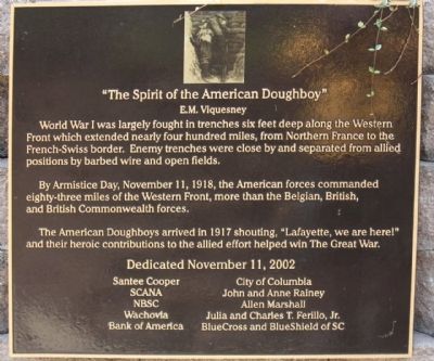 "The Spirit of the American Doughboy " Marker image. Click for full size.