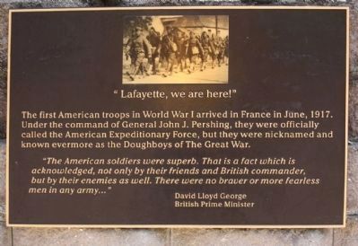 "Lafayette, we are here!" image. Click for full size.