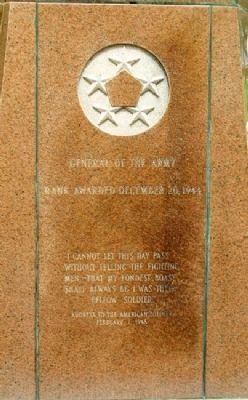Gen'l of the Army on Ike Monument image. Click for full size.