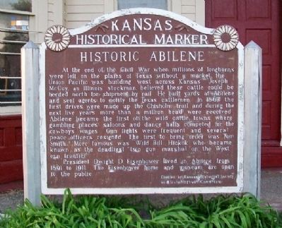 Historical Abilene Marker image. Click for full size.