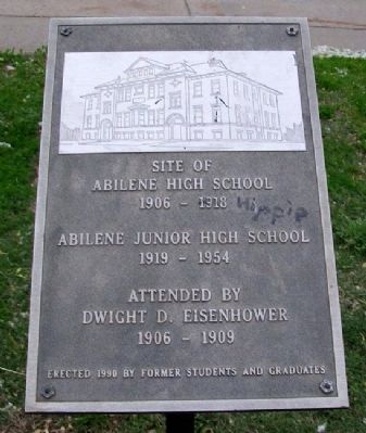 Site of Abilene High School Marker image. Click for full size.
