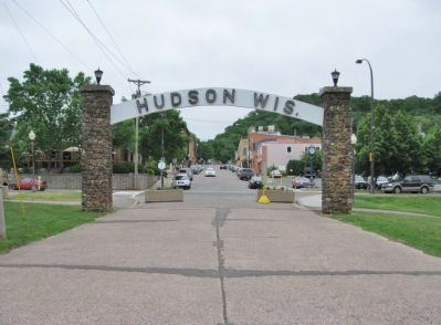 Hudson Toll Bridge Arch. Click for full size. Hudson Toll Bridge Arch image. Click for full size.