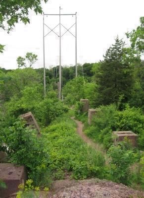 Remaining Bridge Pier Foundations. Click for full size. Remaining Bridge Pier Foundations image. Click for full size.