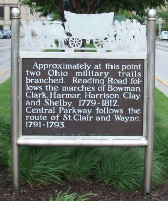 Ohio Military Trails Marker. Click for full size. Ohio Military Trails Marker image. Click for full size.
