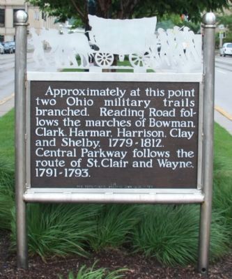 Ohio Military Trails Marker image. Click for full size.