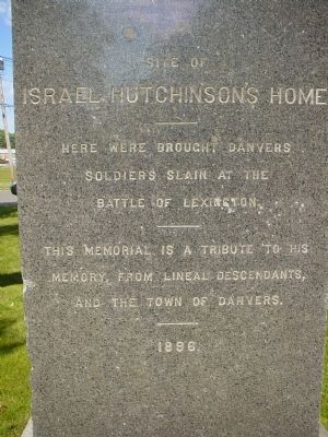 Site of Israel Hutchinson's Home Marker image. Click for full size.