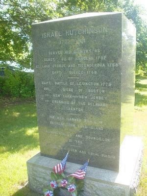Israel Hutchinson Marker image. Click for full size.