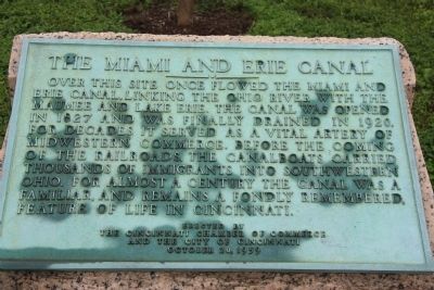 The Miami and Erie Canal Marker. Click for full size. The Miami and Erie Canal Marker image. Click for full size.
