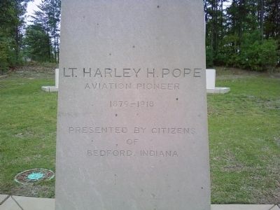 Lt. Harley H. Pope Marker image. Click for full size.