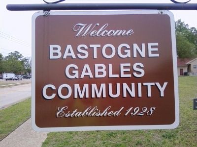 Bastogne Gables sign image. Click for full size.