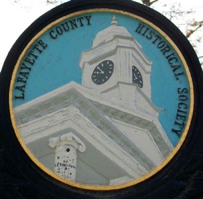 Lafayette County Historical Society Logo on Marker. Click for full size. Lafayette County Historical Society Logo on Marker image. Click for full size.