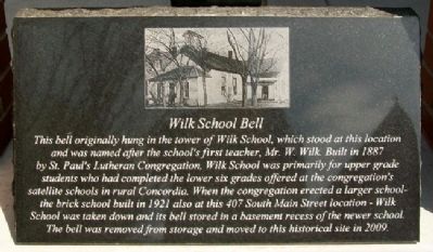Wilk School Bell Marker image. Click for full size.
