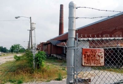 Faded "No Smoking" Sign at Jackson Mill image. Click for full size.