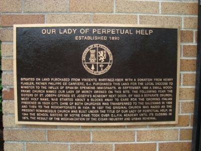Our Lady of Perpetual Help Marker image. Click for full size.