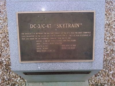 DC-3/C-47 "Skytrain" Marker (middle). Click for full size. DC-3/C-47 "Skytrain" Marker (middle) image. Click for full size.