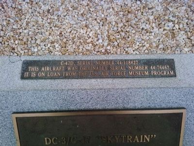 DC-3/C-47 "Skytrain" Marker (top). Click for full size. DC-3/C-47 "Skytrain" Marker (top) image. Click for full size.