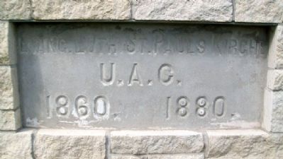 St. Paul's Lutheran Church Cornerstone image. Click for full size.