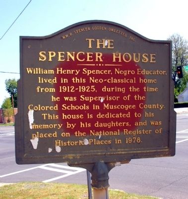 The Spencer House Marker image. Click for full size.