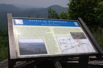 Battle of Wytheville Marker image. Click for full size.