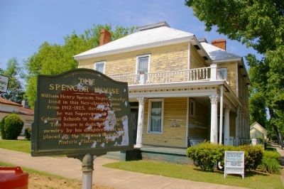 The Spencer House and Marker image. Click for full size.
