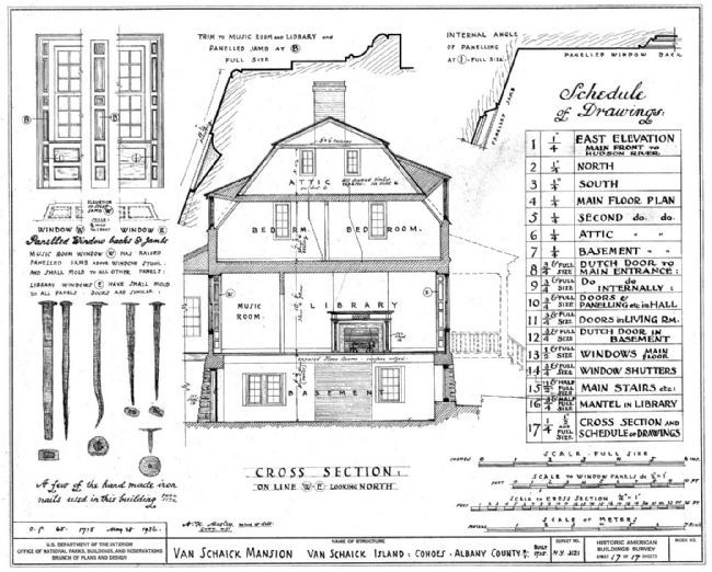 Van Schaick Mansion Drawing image. Click for full size.