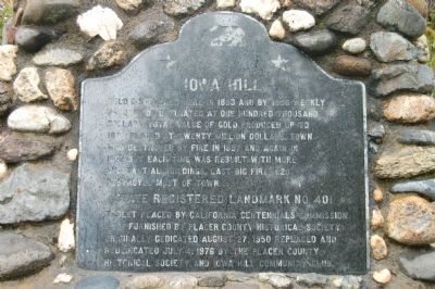 Iowa Hill Marker image. Click for full size.