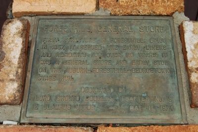 Foresthill General Store Marker image. Click for full size.