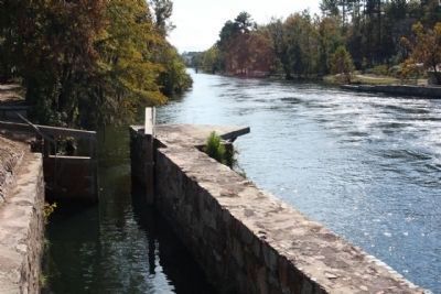 The Augusta Canal Headgate Locks, adjacent to Tow Path image. Click for full size.