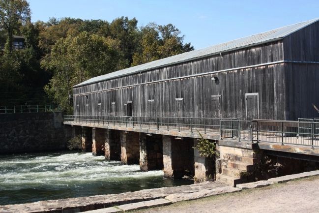 The Augusta Canal Headgates and gear house image. Click for full size.