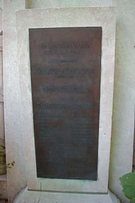 Plaque on Front of Monument. Click for full size. Plaque on Front of Monument image. Click for full size.