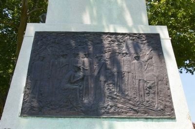 Plaque on back of Monument. Click for full size. Plaque on back of Monument image. Click for full size.
