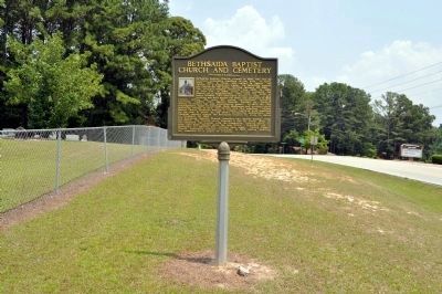 Bethsaida Baptist Church and Cemetery Marker image. Click for full size.