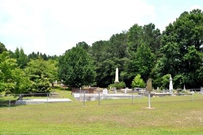 The Marker and the Bethsaida Baptist Church Cemetery image. Click for full size.