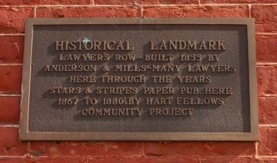 Lawyers Row Marker image. Click for full size.