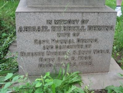Capt. Pownal Deming Monument. Click for full size. Capt. Pownal Deming Monument image. Click for full size.