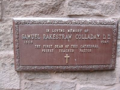 Plaque on the Building image. Click for full size.