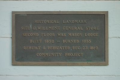 G. Willment General Store Marker image. Click for full size.