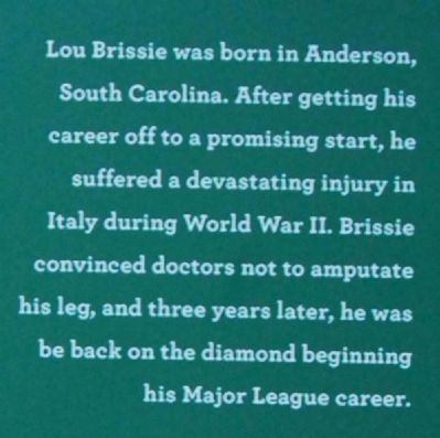 Lou Brissie Marker image. Click for full size.