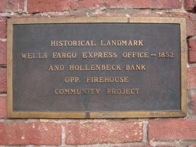 Wells Fargo Express Office – 1852 Marker image. Click for full size.