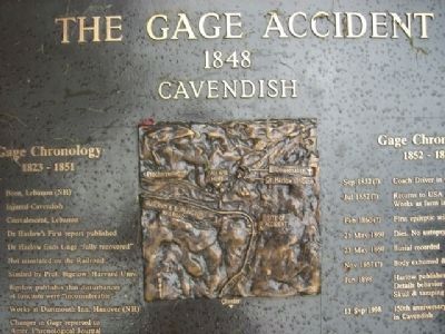 The Gage Accident Marker image. Click for full size.